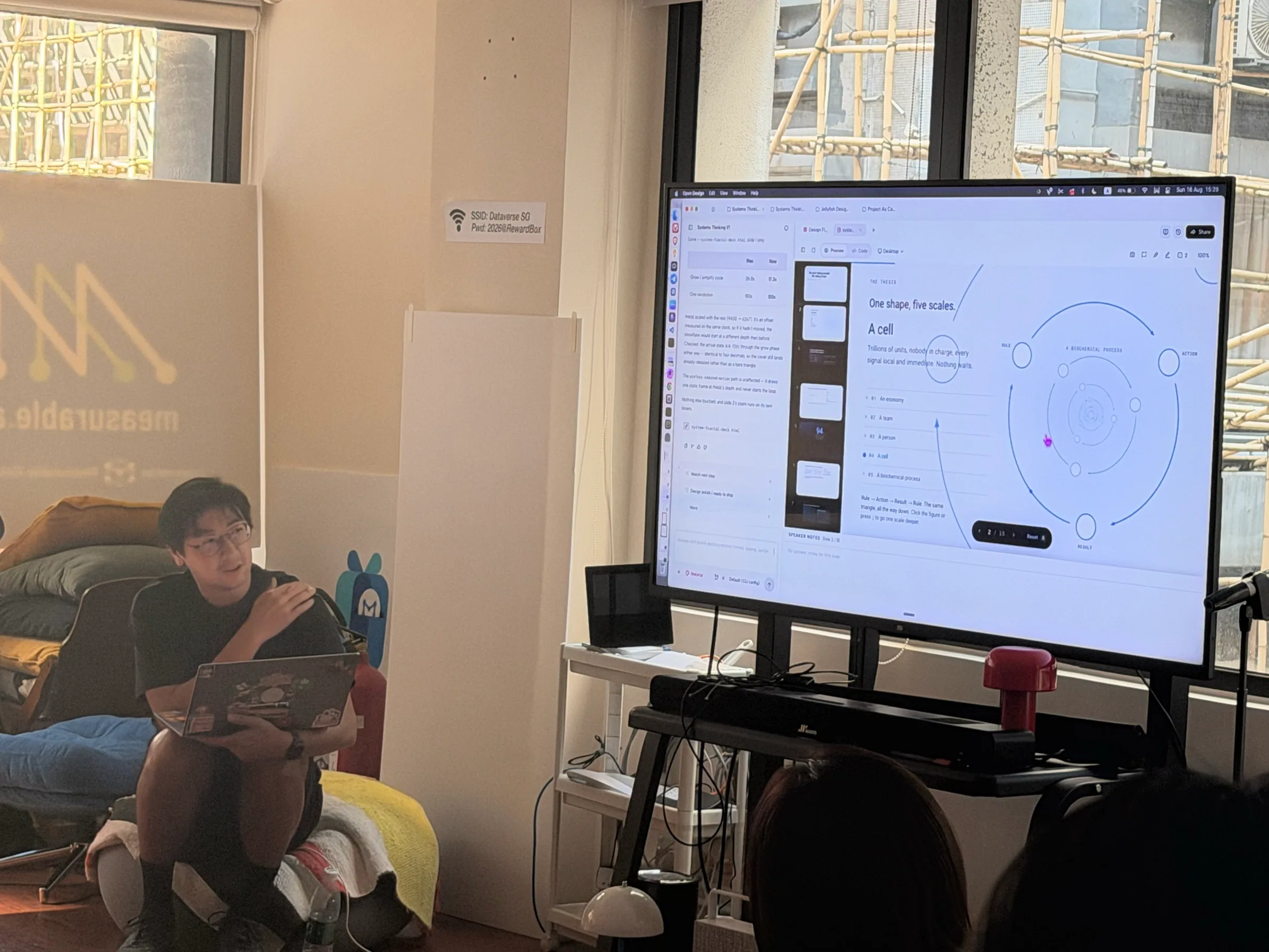 Une présentation interactive sur la pensée systémique créée lors de l'atelier de Hong Kong.